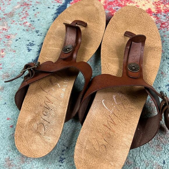 Blowfish Womens Thong Brown Sandals Size 8 - Picture 3 of 4